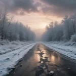 The Meaning of Dreaming About an Icy Road