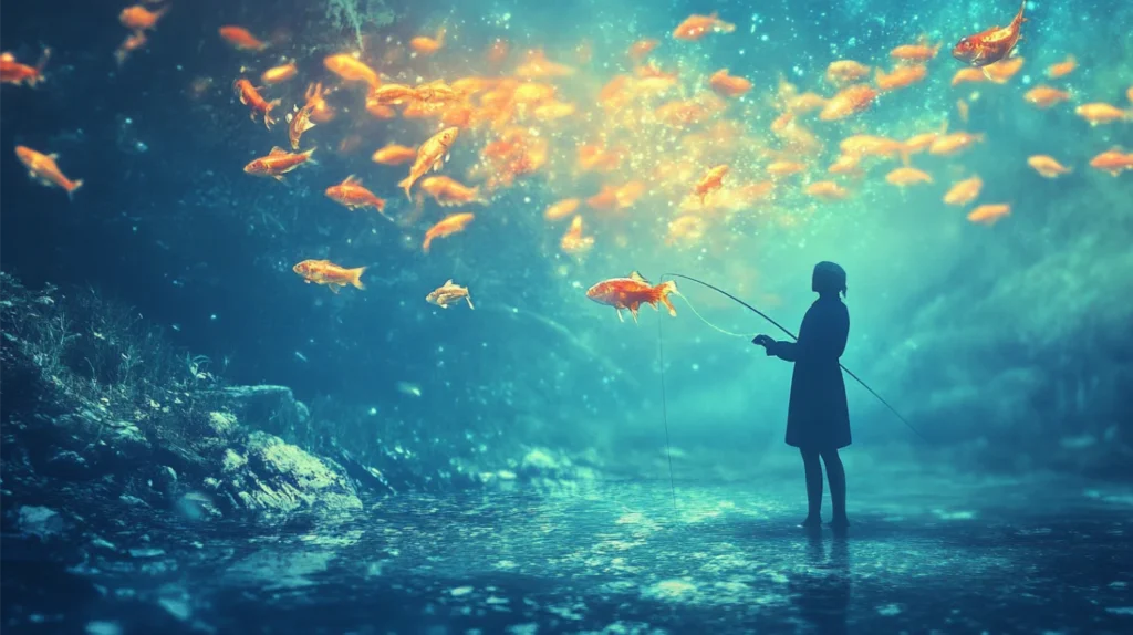 Different Scenarios of Catching Fish in Dreams