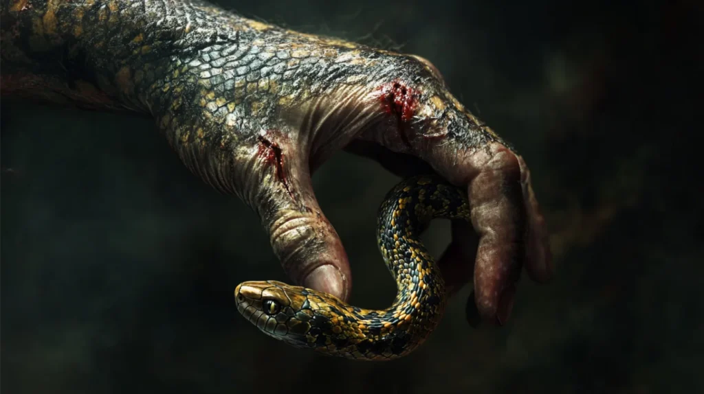 Interpreting a Snake Bite on the Right Hand